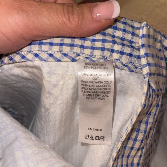 Vineyard Vines Mens Shorts Size 28 Blue Plaid Chino Breaker Pockets New - Picture 5 of 13